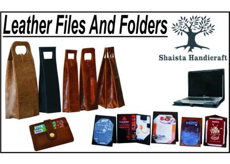 Leather Files and Folders